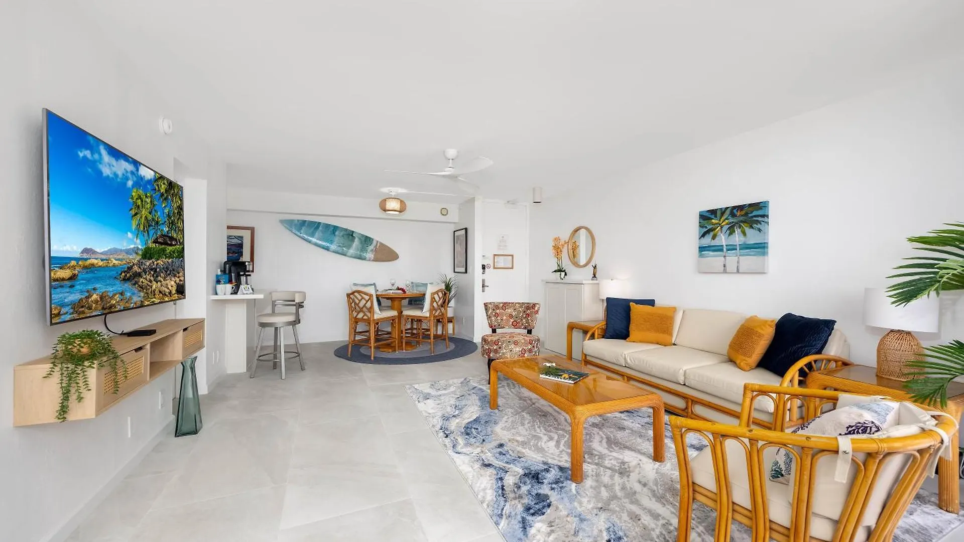 Beautiful 1Br With King Bed, Ocean View, Fast Wi-Fi & Free Parking Apartment Honolulu United States